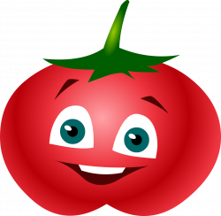 Smiling tomato clipart free image
