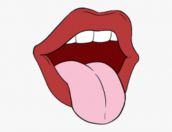 How To Draw A Mouth And Tongue - Mouth And Tongue Drawing ...