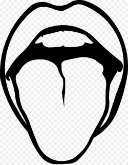 Tongue black and white clipart 7 » Clipart Station
