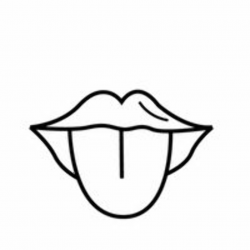 Tongue clipart black and white 2 » Clipart Portal