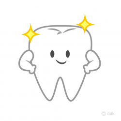 Free Shiny Cute Tooth Clipart Image｜Illustoon