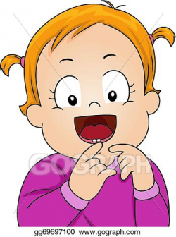 EPS Vector - Baby girl tooth. Stock Clipart Illustration ...