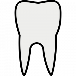 Black tooth silhouette free clipart - Clip Art Library