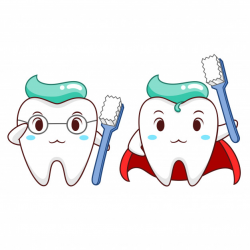 Cartoon illustration of superhero healthy tooth. Vector ...