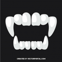 Sharp teeth vector image - Free vector image in AI and EPS ...