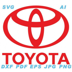 Toyota ai, svg, eps, png, jpg, pdf, dxf, vector files ...