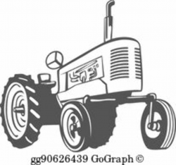 Farm Tractor Clip Art - Royalty Free - GoGraph