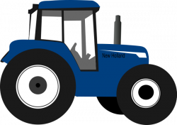 Tractor Blue Clip Art at Clker.com - vector clip art online, royalty ...