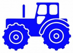 Blue tractor clipart - Clip Art Library