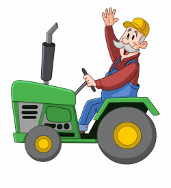 000620 0002 - Farmer On A Tractor Clipart, Transparent Png Download ...