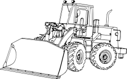 Tractor loader icon | Public domain vectors