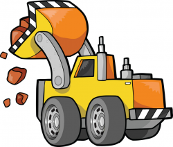 Front Loader Tractor Moving Rocks Clipart Illustration | Flickr