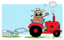 Tractor And Plow Clipart - Clip Art Library