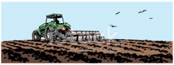 Tractor Plowing A stock vectors - Clipart.me