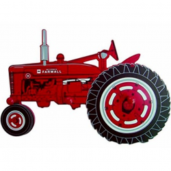 Transparent background old red tractor clipart - Clip Art Library