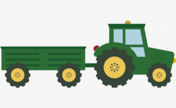 Vector Flat Tractor, Tractor Vector, Tractor Clipart, Vector PNG and ...