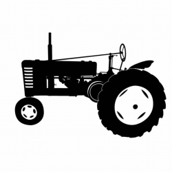tractor silhouette clip art | Antique Tractor Silhouette | Allis ...