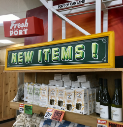 New Items !” sign, Trader Joe\'s Rockridge, Oakland - Fonts ...