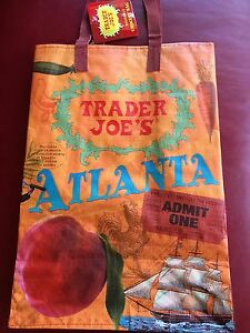 Details about 1 ATLANTA GA Theme Trader Joe\'s BAG reusable Shopping grocery  Tote ECO bag NWT