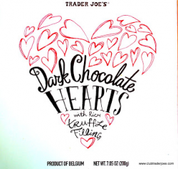 Trader Joe\'s Dark Chocolate Hearts with Rich Truffle Filling ...
