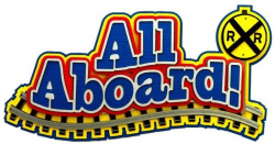 All Aboard Train Tracks 3.5 x 8 Scrapbook Laser Cut by Paper Wizard