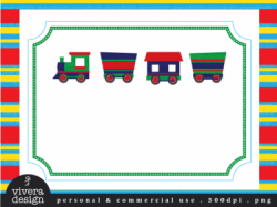 Digital Clip Art - All Aboard the Party Train - in Red ...