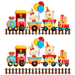 Birthday Clipart, Birthday Clip Art, Birthday Clipart, Train ...