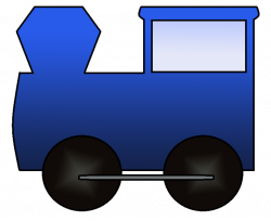 Blue Toy Train Clipart - Clip Art Library