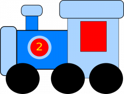 Blue train clip art at vector clip art online royalty image ...