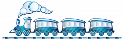 Free Clipart: Blue Train | Viscious-Speed