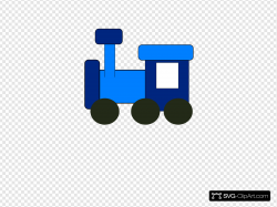 Blue Train Clip art, Icon and SVG - SVG Clipart