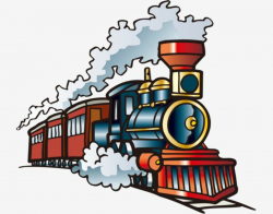 Hand Painted With Cartoon Train, Cartoon Vehicles, Hand ...