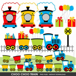 Choo Choo Train Clipart, Cute Train Clip Art, Train ...