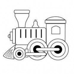 toy train outline | Train coloring pages, Coloring pages ...