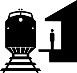 Train Station, Silhouette | ClipArt ETC
