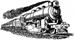 steam train clip art | Train clipart, Train drawing, Train ...