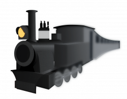 Black Train Clipart transparent PNG - StickPNG