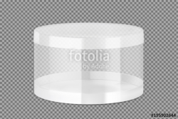 Translucent plastic jar. Vector illustration on transparent ...