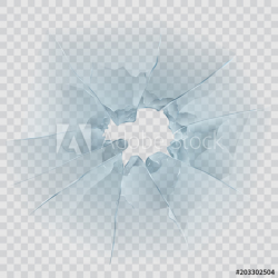 Translucent broken glass isolated on transparent background ...