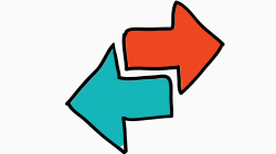 arrow 2 cartoon illustration hand drawn animation transparent