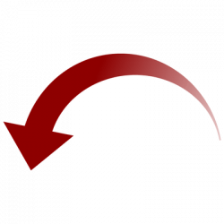 Curved Red Down Arrow transparent PNG - StickPNG