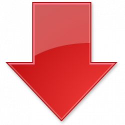 Red Down Arrow transparent PNG - StickPNG