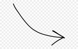 Drawn Arrow Transparent Hand - Line Art Clipart (#3459141 ...