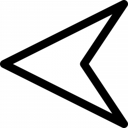 Triangle Arrow Left transparent PNG - StickPNG