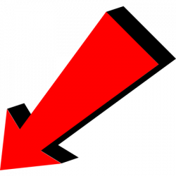 Arrow Red Pointing Bottom Left transparent PNG - StickPNG