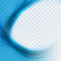 Modern blue wavy transparent background Vector | Free Download