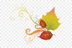 Autumn Leaves Clipart Corner Border - Transparent Background ...