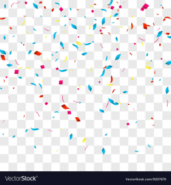 Confetti background over transparent grid