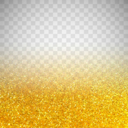 Golden glitter on transparent background Vector | Free Download