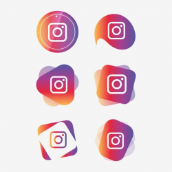 Instagram Insta Icon Logo Collection Set Social Media Vector ...